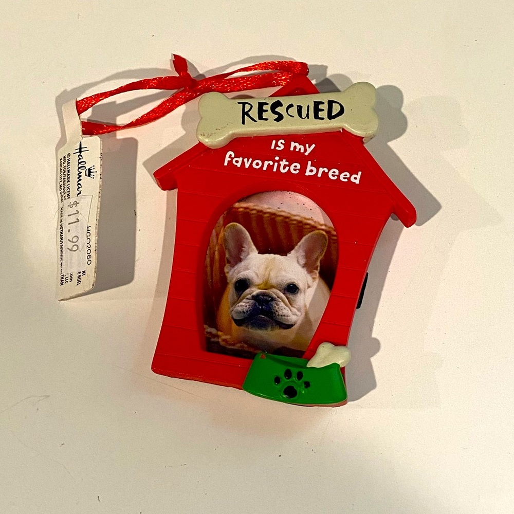 *3 for $12* My Favorite Breed is Rescue Photo Ornament